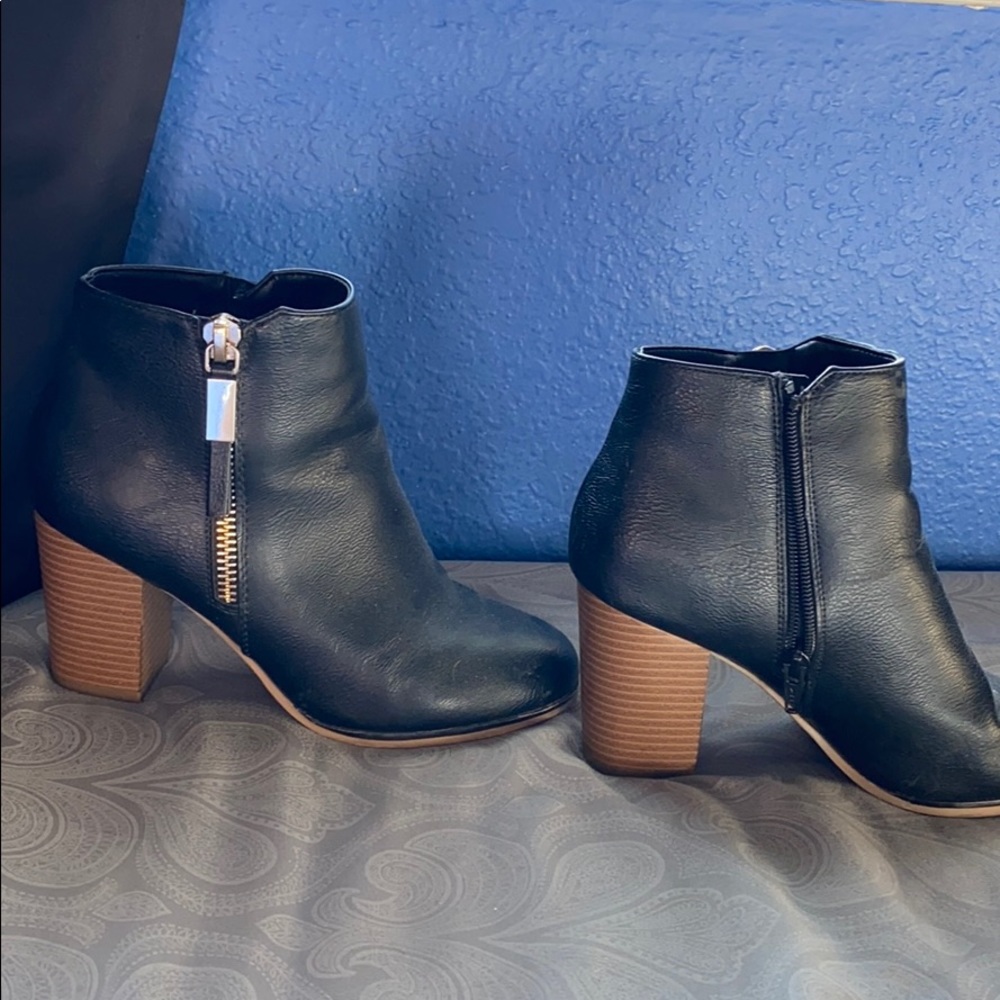 Fake Leather High Heel Boots